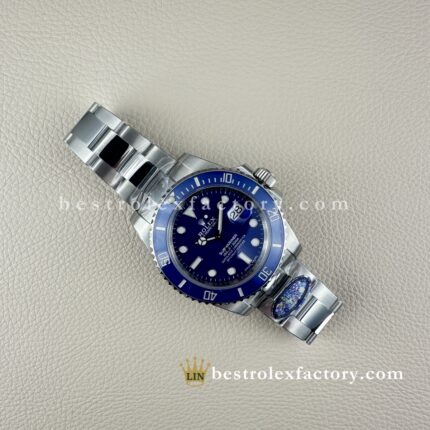 Clean Factory Rolex Submariner 116619LB | 40mm Smurf White Gold | Premium Replica Watch