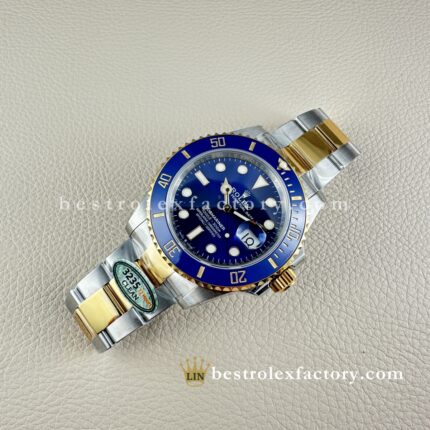 Clean Factory Rolex Submariner "Bluesy" | 126613LB | 41mm Two-Tone Gold