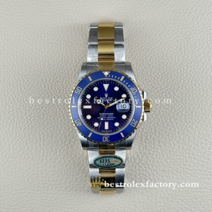 Clean Factory Rolex Submariner “Bluesy” | 126613LB | 41mm Two-Tone Gold