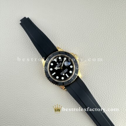 Clean Factory Yacht-Master M226658-0001 | Yellow Gold 42mm Oysterflex | Premium Replica Watch