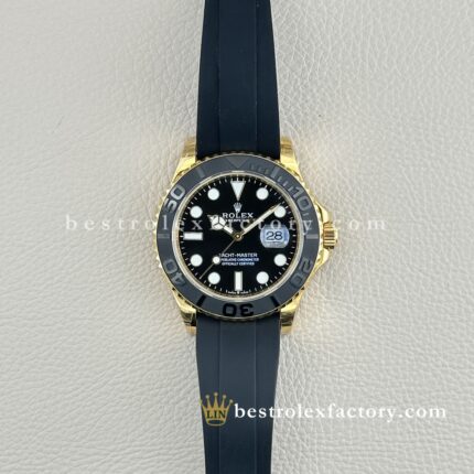 Clean Factory Yacht-Master M226658-0001 | Yellow Gold 42mm Oysterflex | Premium Replica Watch