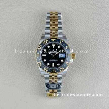Clean Factory Rolex GMT-Master II 126713GRNR | Two-Tone | Black Grey Bezel