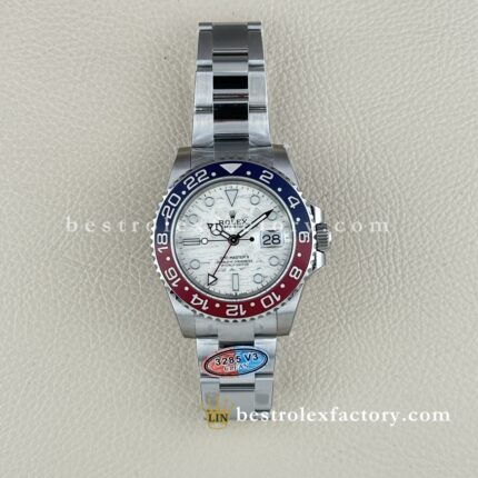 Clean Factory Rolex GMT Master II 126719BLRO | Meteorite Dial | White Gold Pepsi