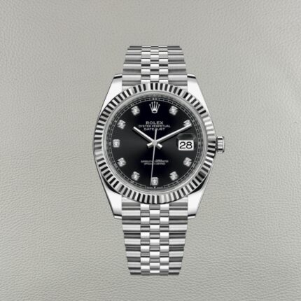 Rolex Datejust 126334-0012 Black Dial Diamond Markers – Clean Factory Super Clone