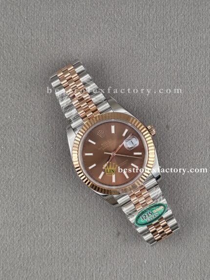 Rolex Datejust 126331-0002 Chocolate Dial – Clean Factory Super Clone Jubilee Rose Gold