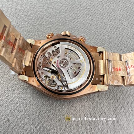 Clean Factory Rolex Daytona 126508-0003 – Yellow Gold Black Dial Moissanite Replica