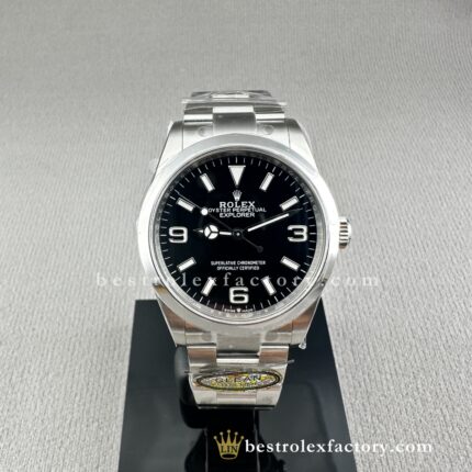 Clean Factory Rolex Explorer 124270-0001 | 36mm Black Dial | 3230 Movement | Best Explorer Replica