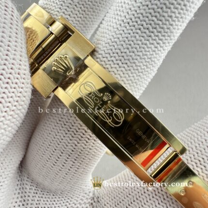 Clean Factory Rolex Daytona 126508-0003 – Yellow Gold Black Dial Moissanite Replica