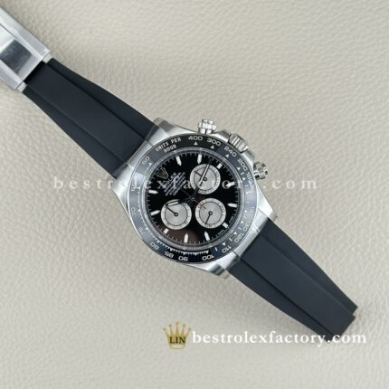 Clean Factory Rolex  Daytona 126519LN-0002 Black Dial Grey Subdials - Dandong 4131 | White Gold