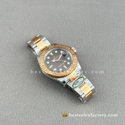 Clean Factory Yacht-Master M126621-0002 | Everose Gold Two-Tone Black Dial | Premium Replica Watch