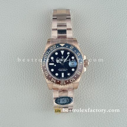 Clean Factory Rolex GMT-Master II 126715CHNR | Tiger Iron Root Beer | Everose Gold