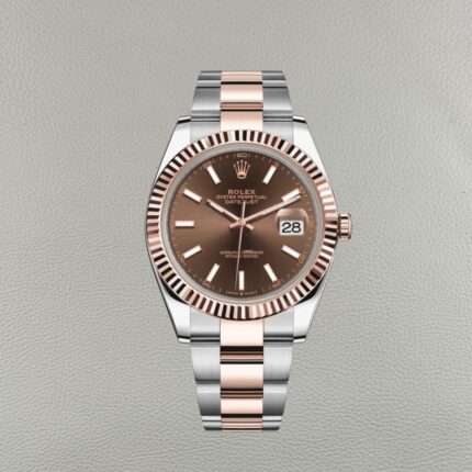 Rolex Datejust 126331-0001 Chocolate Dial – Clean Factory Super Clone Rose Gold Fluted Bezel