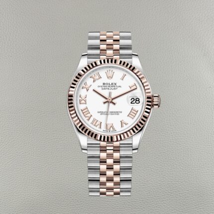 Clean Factory Lady Datejust 278271-0002 – White Dial & Roman Numerals, Two-Tone Everose, 31mm