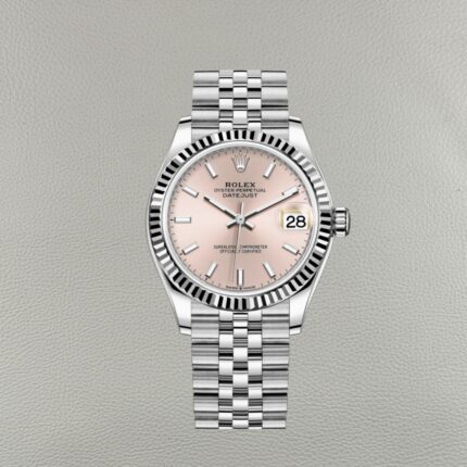Rolex Lady Datejust 278274-0014 Pink Dial 31mm – Clean Factory Super Clone | White Gold Fluted Bezel