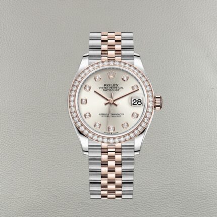Rolex Lady Datejust 278381RBR-0016 Silver Dial – Diamond Bezel Everose Gold Super Clone