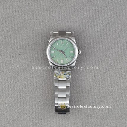Clean Factory Rolex Oyster Perpetual 126000-0011 Pistachio 36mm – Super Clone Replica