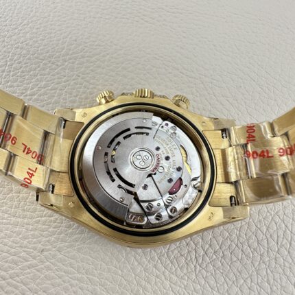 Clean Factory Rolex daytona 116598RBOW-0001 Yellow Gold Rainbow Moissanite Super Clone
