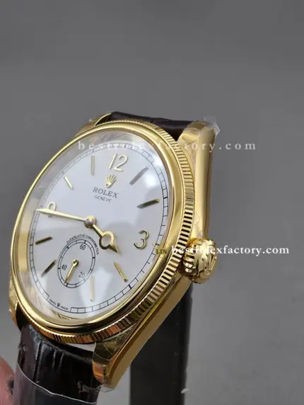 Rolex Perpetual 1908 39mm 52508-0006 | Yellow Gold | Genuine Crocodile Strap | Dandong 7140