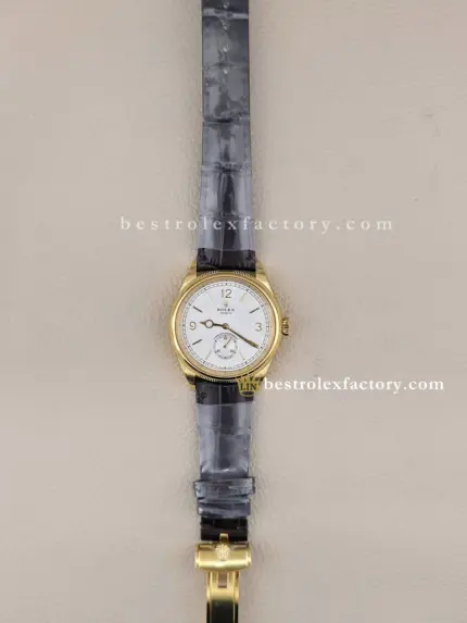 Rolex Perpetual 1908 39mm 52508-0006 | Yellow Gold | Genuine Crocodile Strap | Dandong 7140