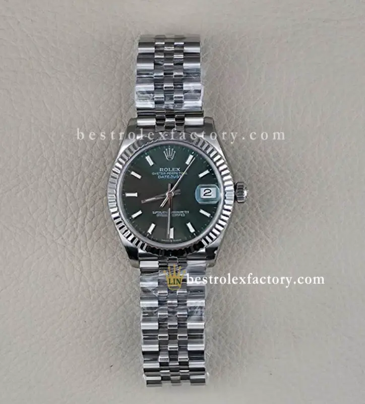 Rolex Datejust 31 278274 0018 Green Dial Wg Wrapped Bezel Jubilee Dd2236 22