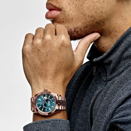 Rolex Sky-Dweller 42 Ref. 336935-0005 Rose Gold Fluted Blue Jubilee ZF | DD9002