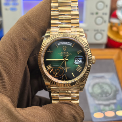 VS Factory Rolex Day-Date 40 Ref. 228238-0069 Yellow Gold Green Ombré Roman Dial – Dandong 3255