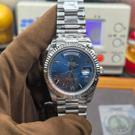 VS Factory Rolex Day-Date 40 Ref. 228239-0007 White Gold Blue Roman Dial – Dandong 3255