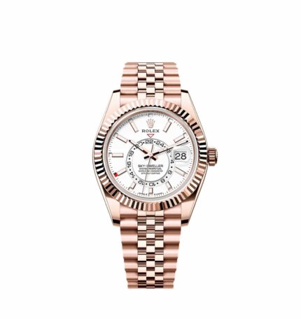 Rolex Sky-Dweller 42 Ref. 336935-0007 Everose Gold White Dial Jubilee ZF | DD9002